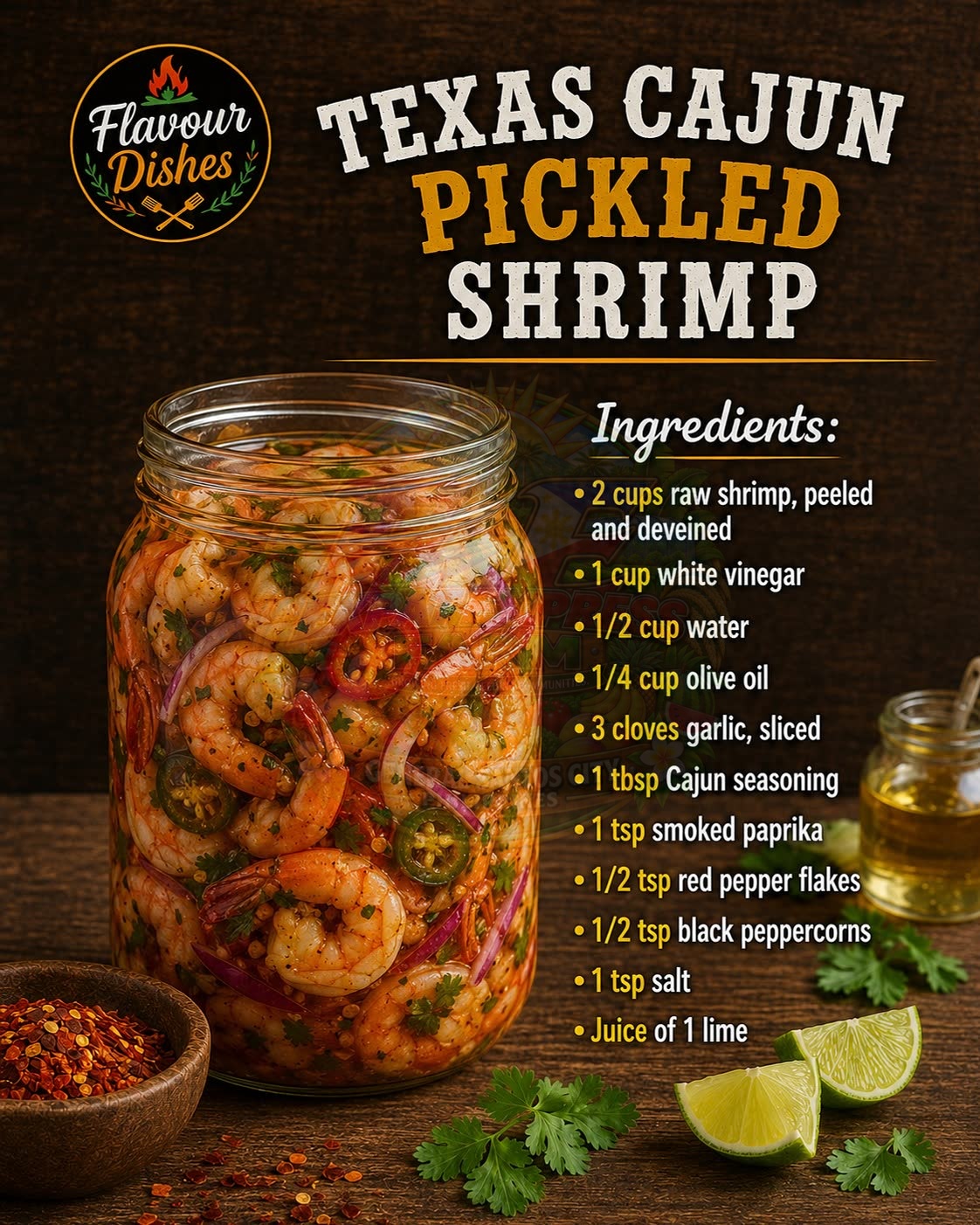 Texas Cajun Pickled Shrimp