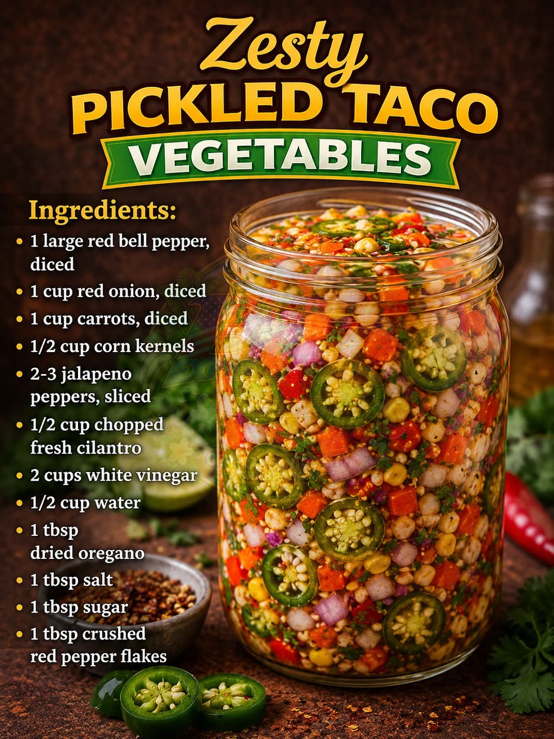 Zesty Pickled Taco Vegetables