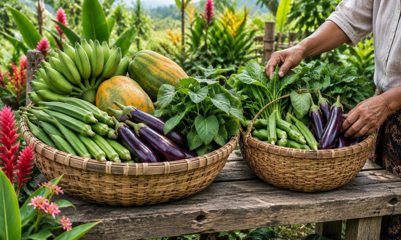 Illustrative harvest basket preparation