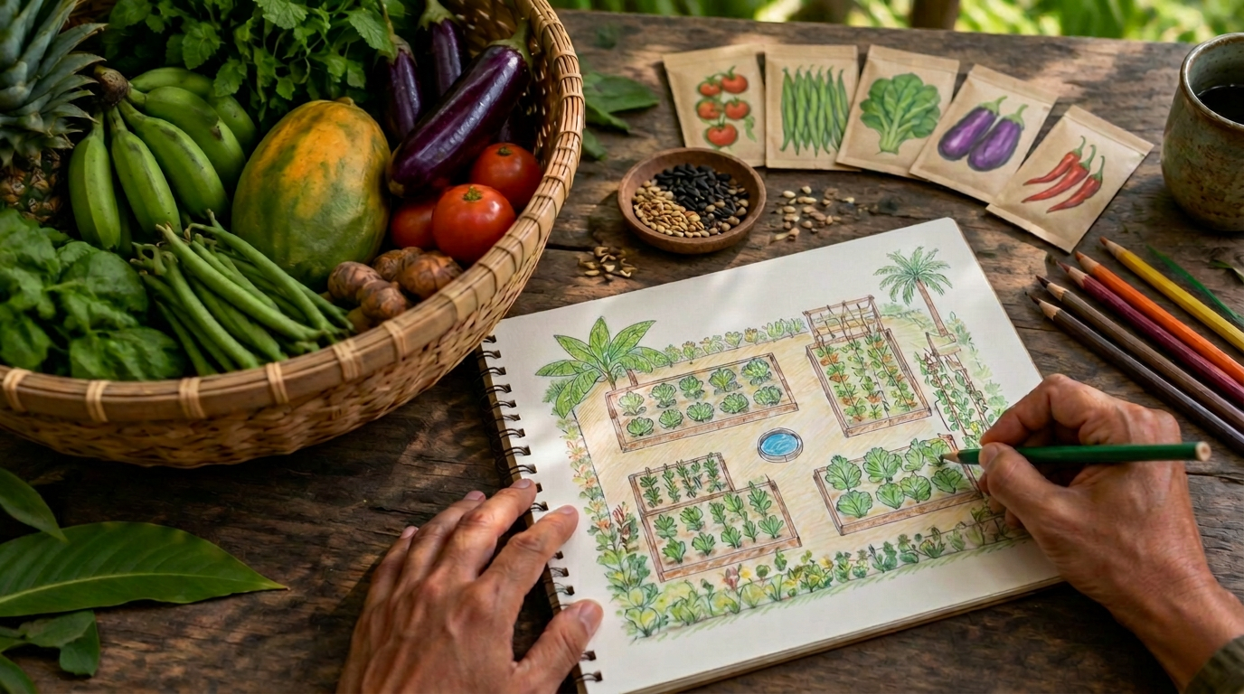 Color, count & grow at Expat Express Farm